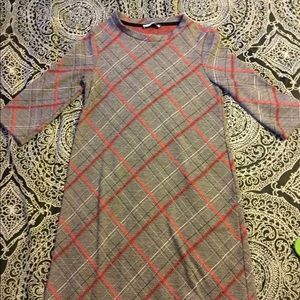 Zara Plaid Dress Small